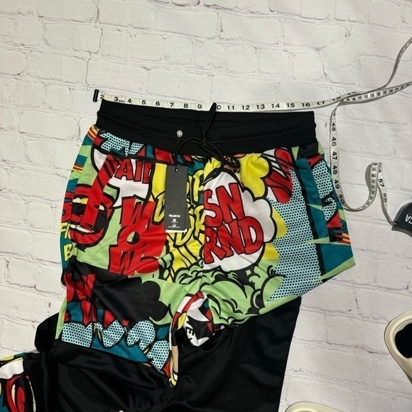 REASON CLOTHING BRAND comic strip printed 2 Piece Men’s Track Suit large NWT 90s - Picture 9 of 11